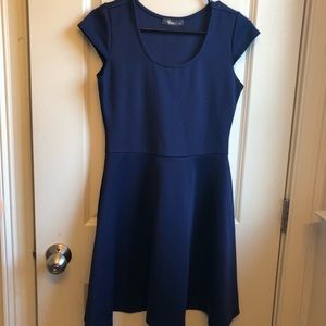 Navy blue skater dress